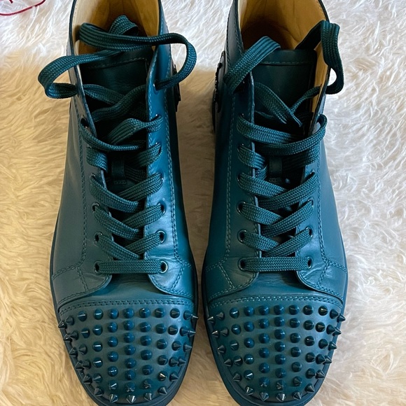 Christian Louboutin Lou Spikes Flat Calf Size 41.5 - Picture 2 of 7